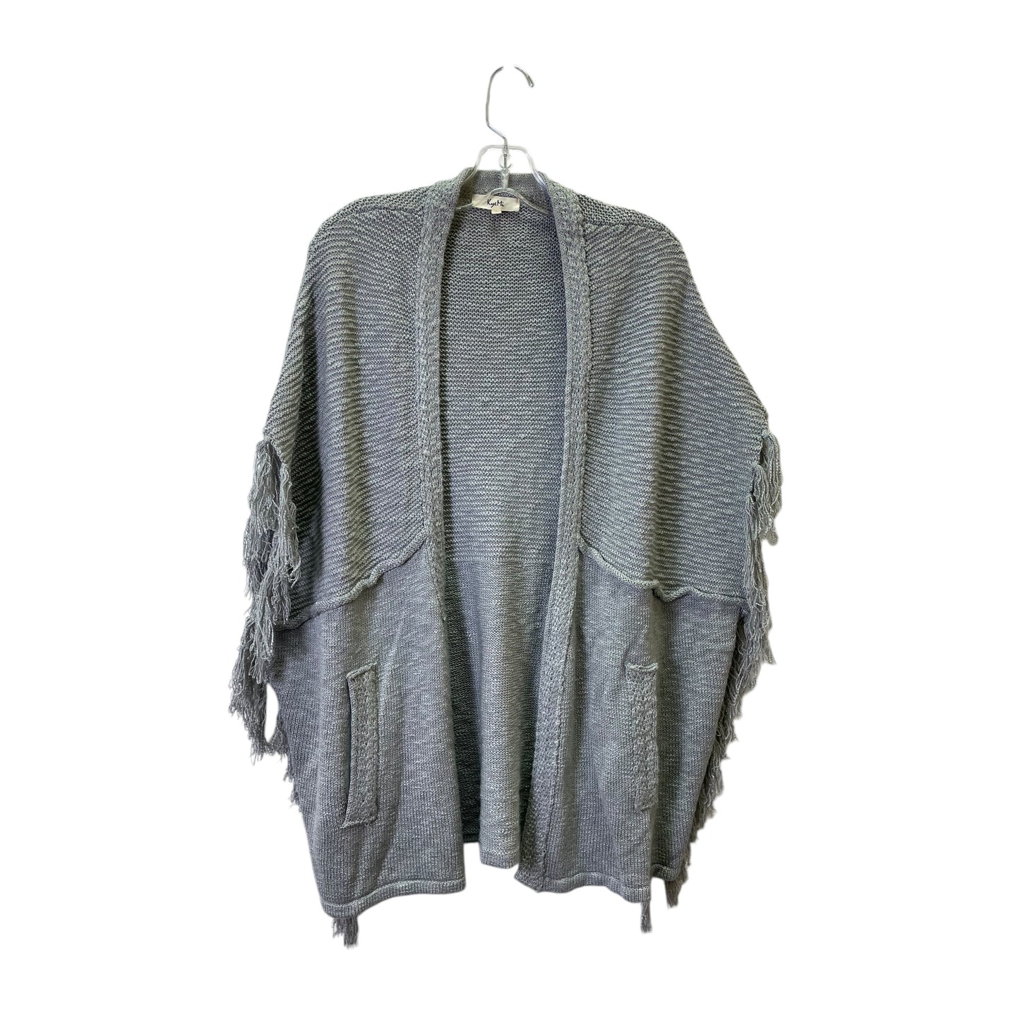 Sweater Cardigan By Kyemi In Grey, Size:S