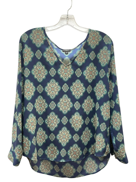 Blouse Ls By Ann Taylor In Multi, Size:Lp