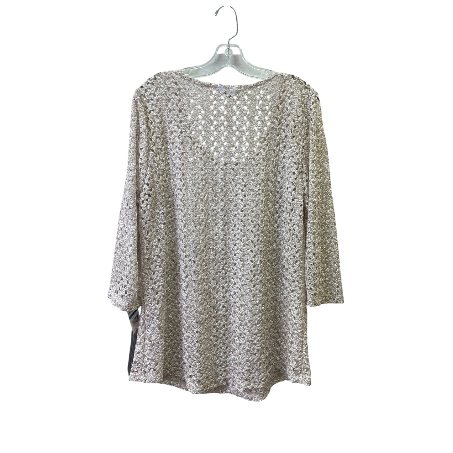 Top 2Pc Ls By Jm Collections In Beige, Size:Xl