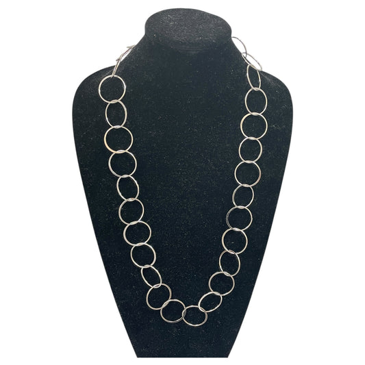 Necklace Chain By Banana Republic In Silver
