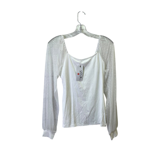 Top Ls Basic By Doruse In White, Size:S