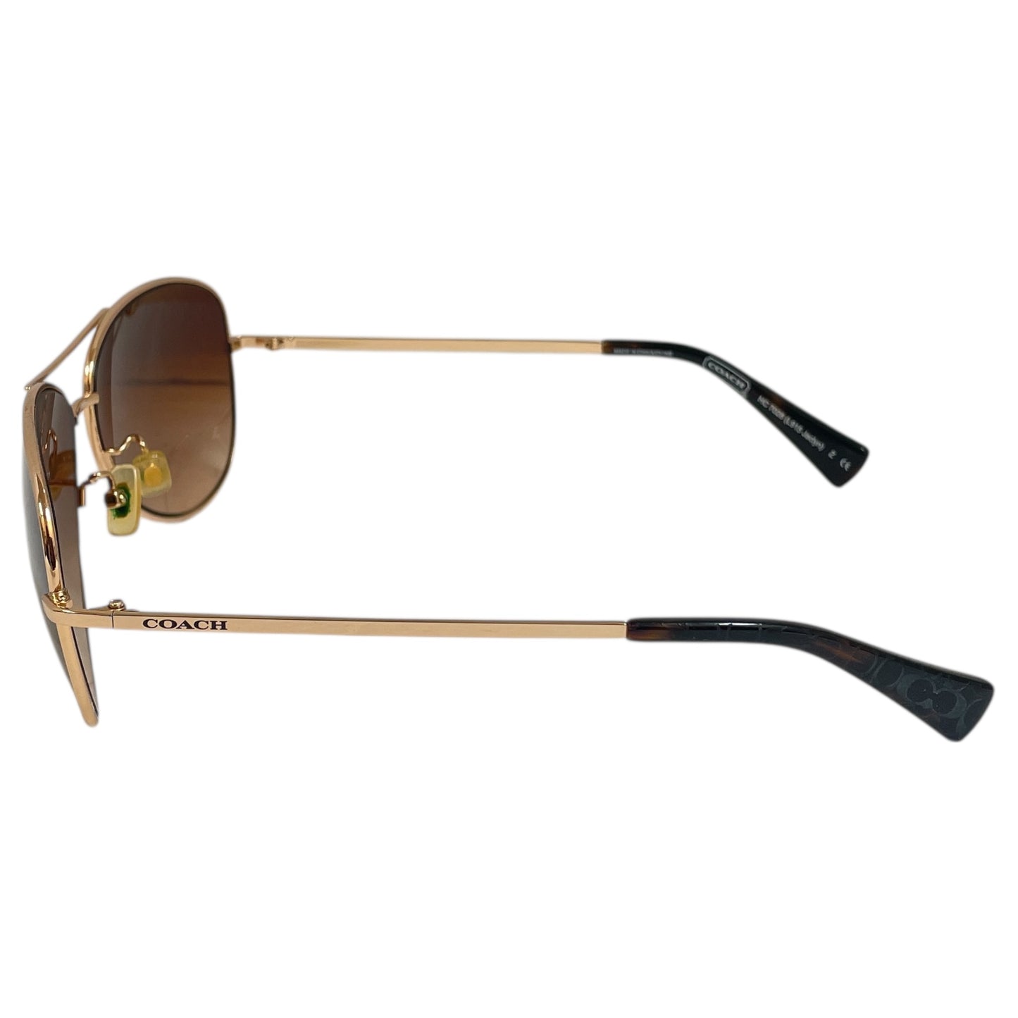 Sunglasses Designer By Coach In Gold