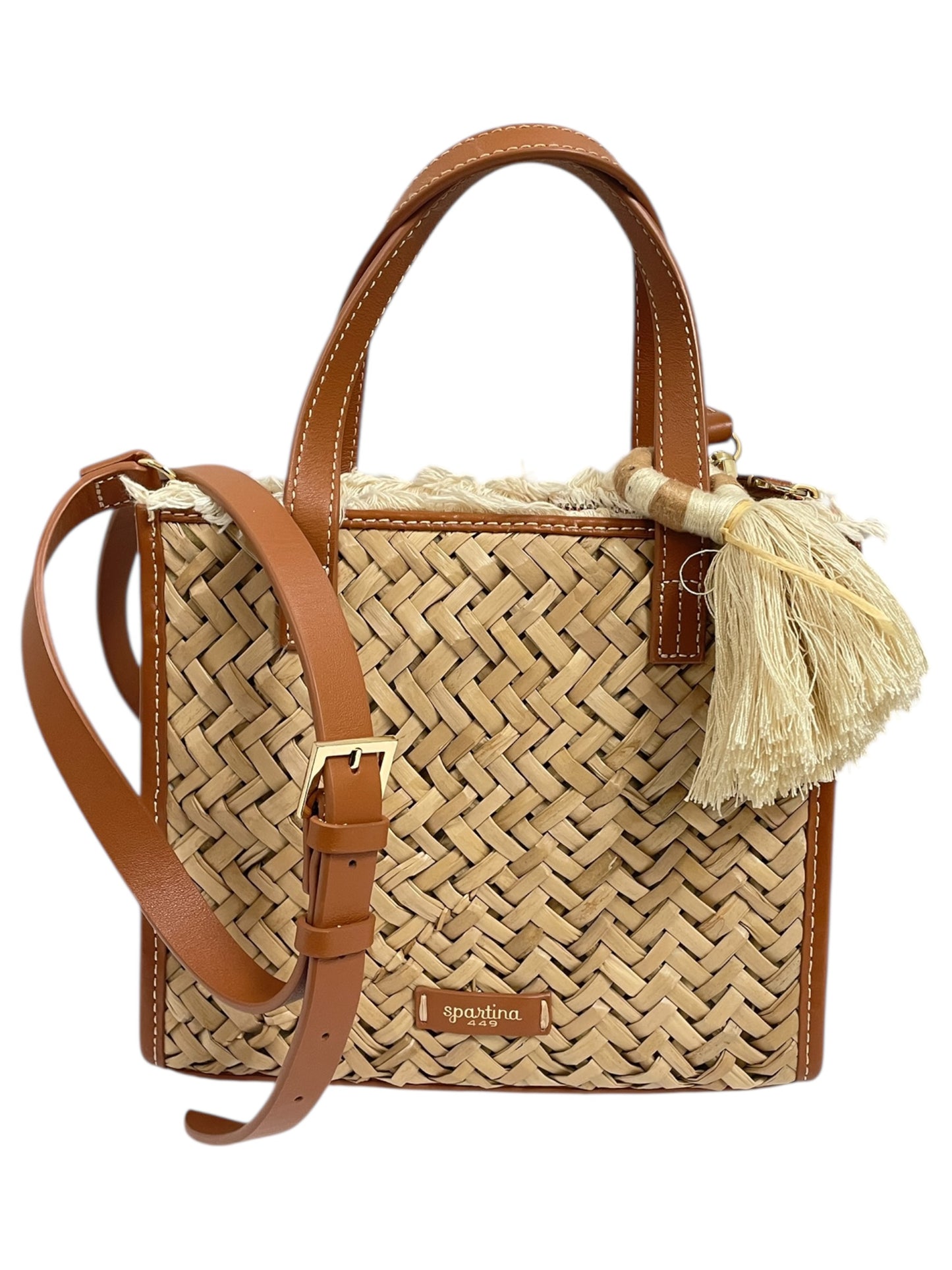 Crossbody By Spartina In Brown & Tan, Size:Small