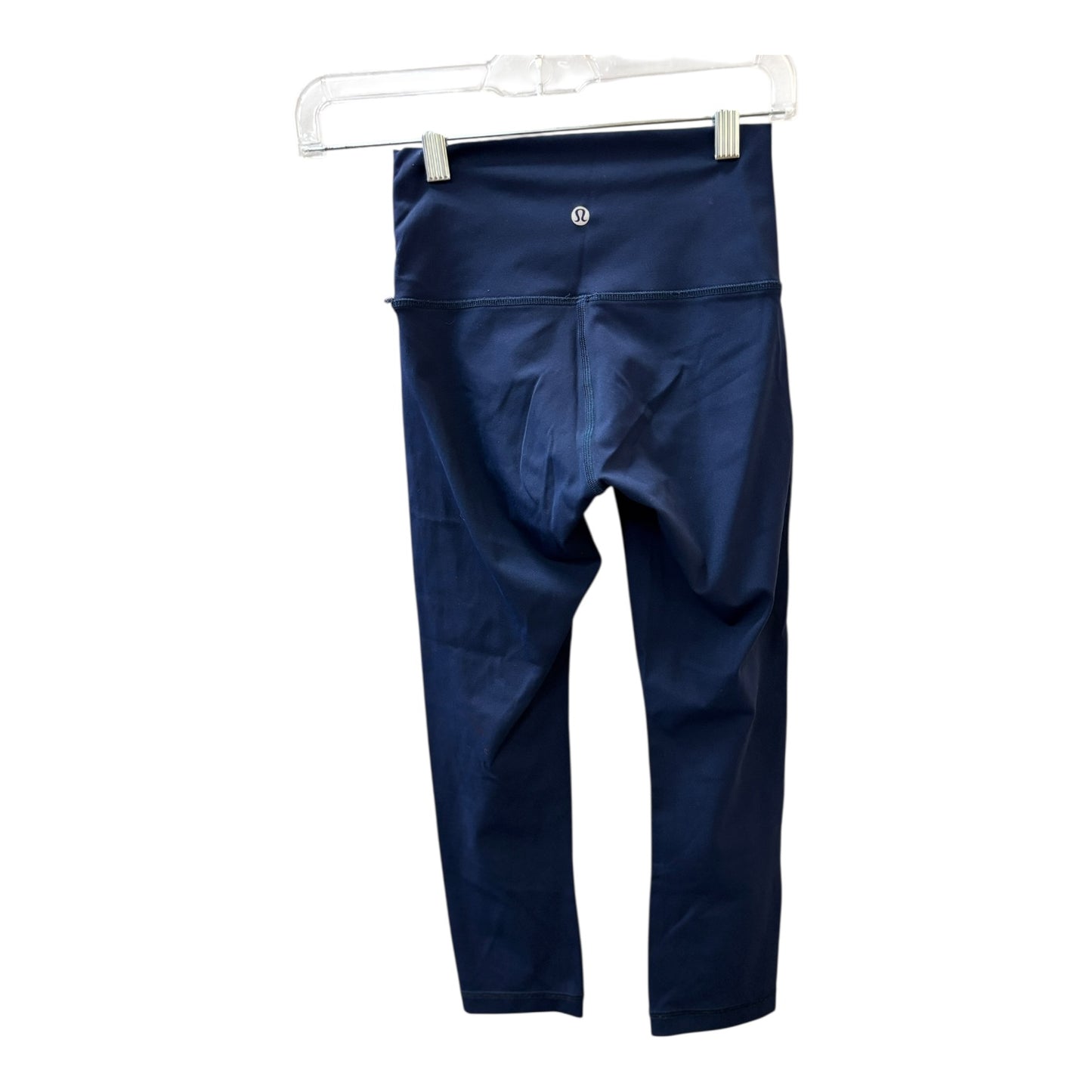 Athletic Leggings Capris By Lululemon In Navy, Size:Xs