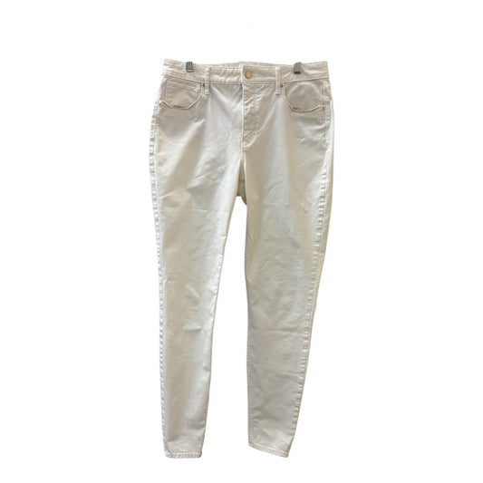 Jeans Skinny By White House Black Market In White, Size:10L
