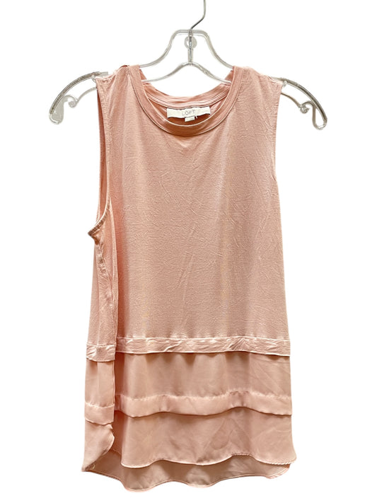 Top Sleeveless Basic By Loft In Pink, Size:Mp