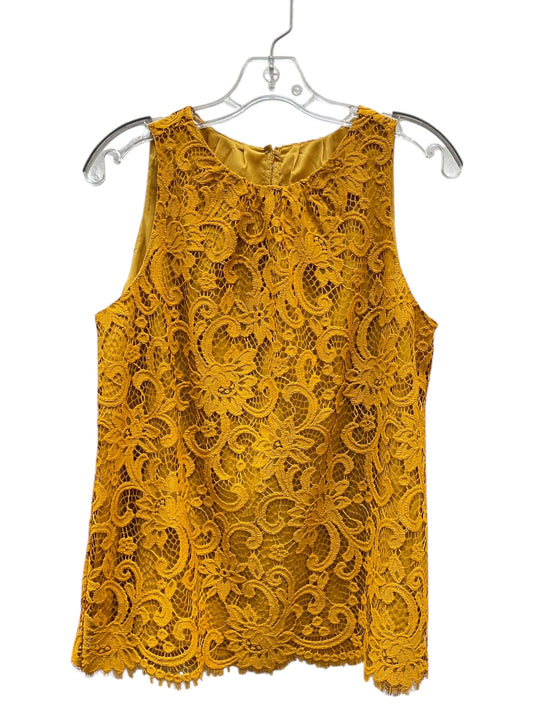 Blouse Sleeveless By Loft In Yellow, Size:S