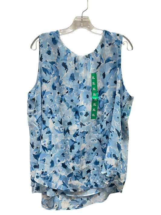 Top Sleeveless By Cristina In Floral Print, Size:Xl
