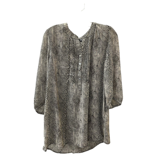 Blouse Ls By MAX BLOUSE In Animal Print, Size:18