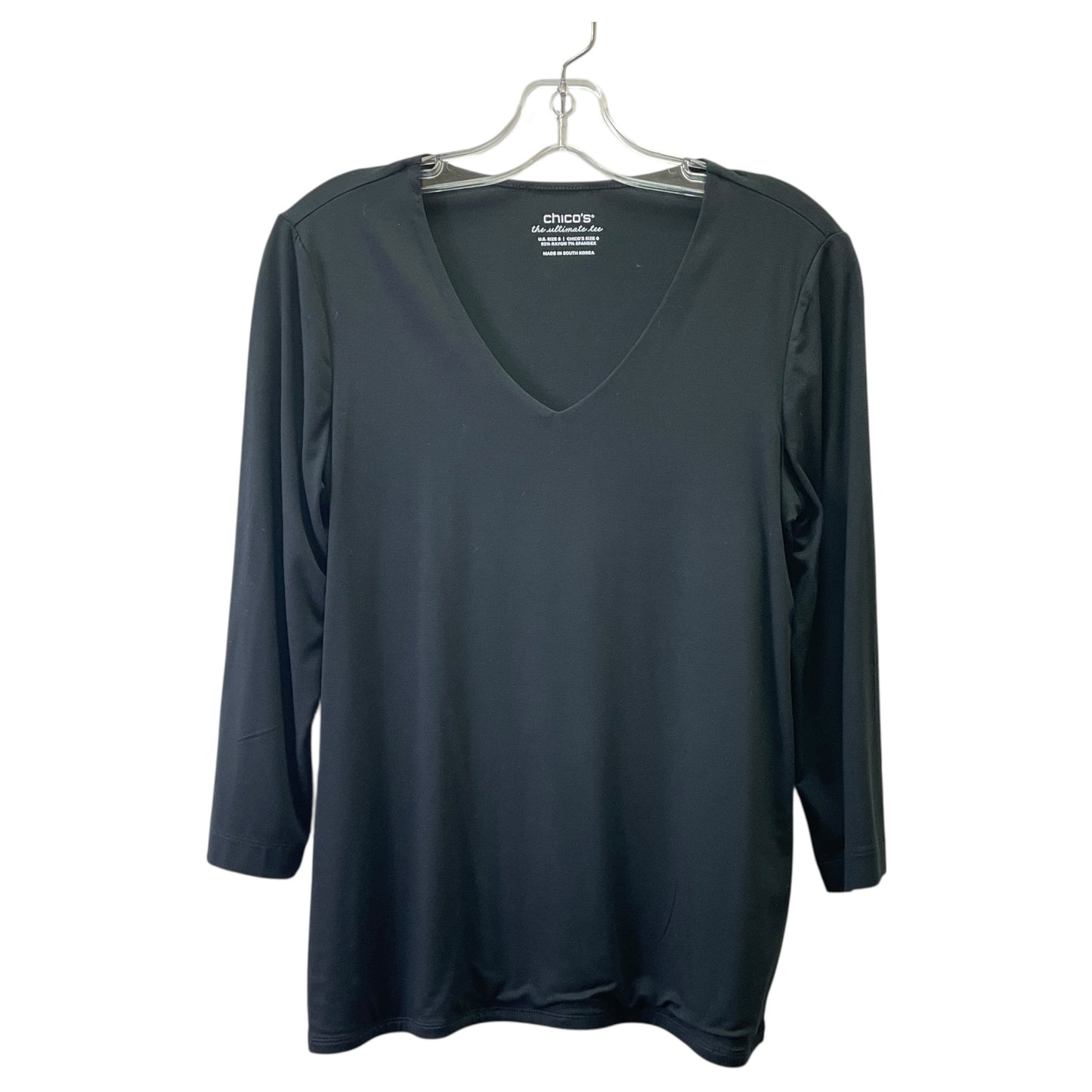 Top Ls By Chicos In Black, Size:0