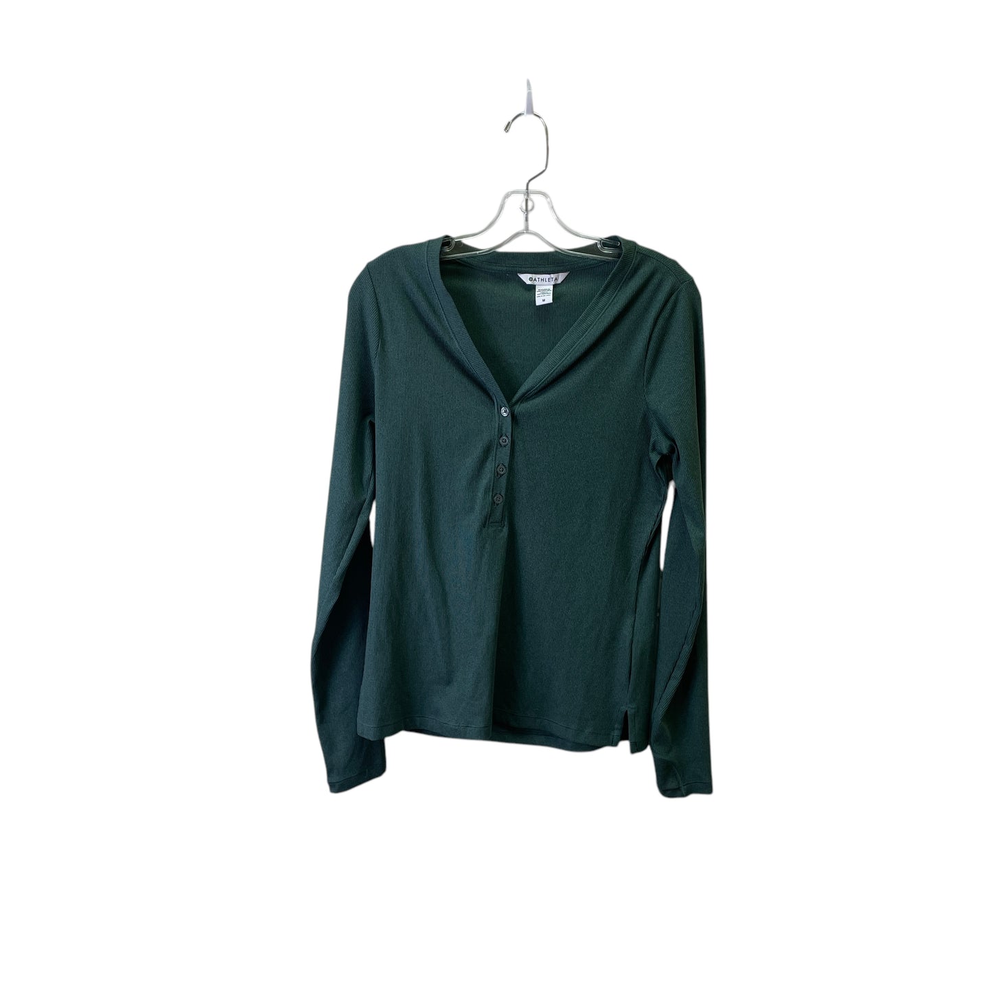 Top Ls Basic By Athleta In Green, Size:M