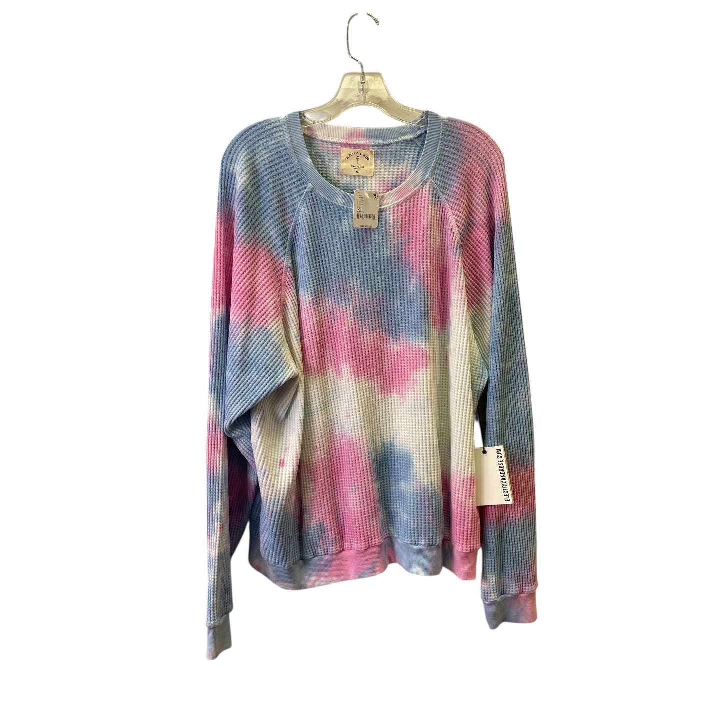 Top Ls By Electric & Rose In Tie Dye Print, Size:Xl