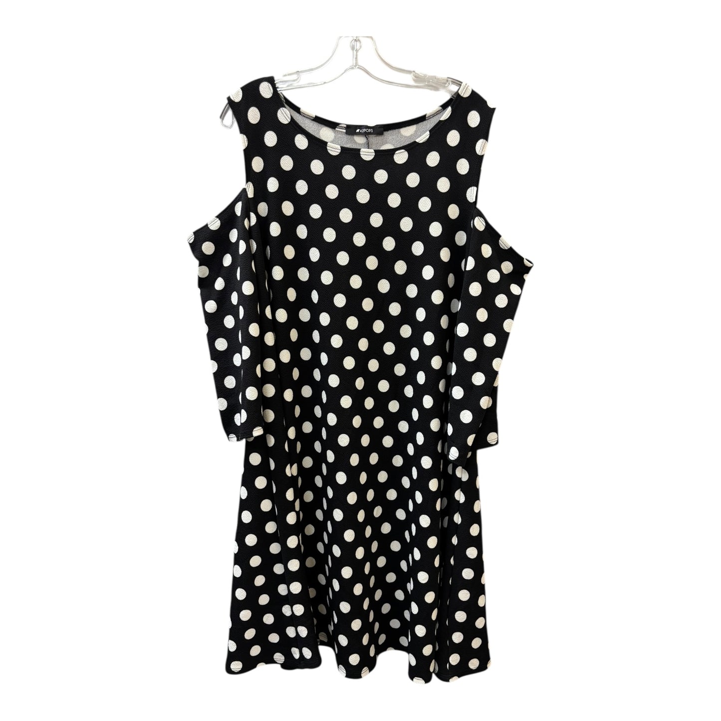 Dress Casual Short By Cme In Black & White, Size:1X
