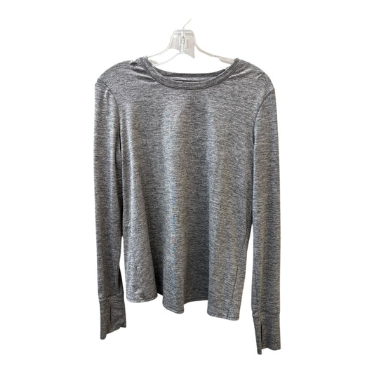Athletic Top Ls Crewneck By Athleta In Grey, Size:S