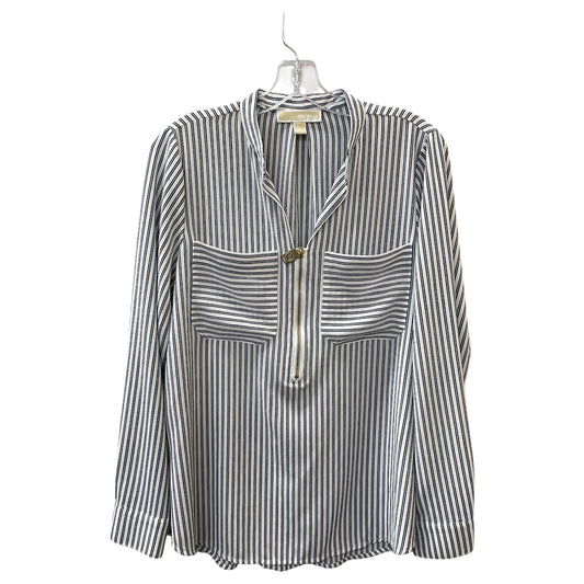 Top Ls By Michael By Michael Kors In Blue & White, Size:M