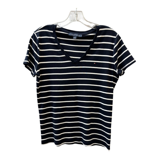 Top Ss By Tommy Hilfiger In Blue & White, Size:L