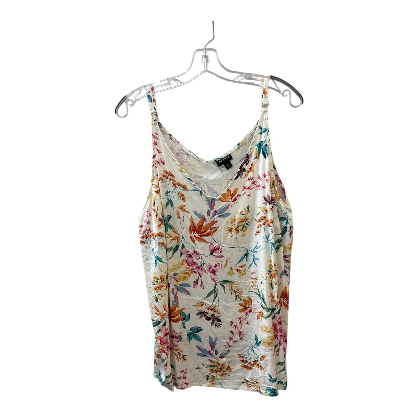 Top Sleeveless By Torrid In White, Size:L
