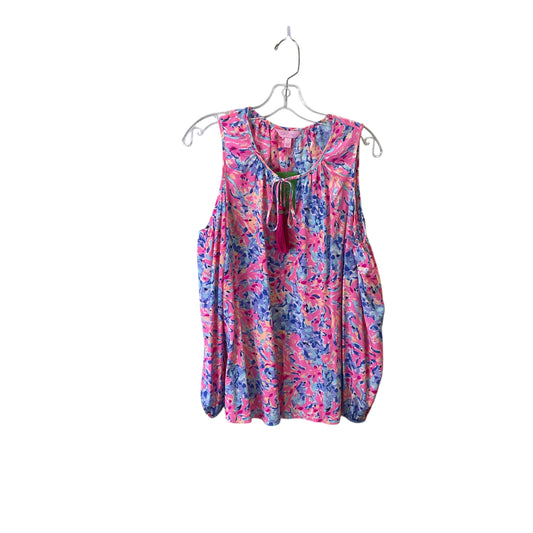 Top Sleeveless Designer By Lilly Pulitzer In Pink, Size:S