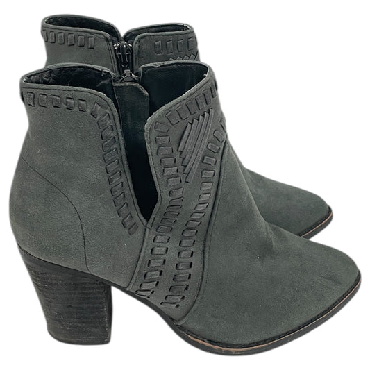 Boots Ankle Heels By Zigi Soho In Grey, Size:7.5