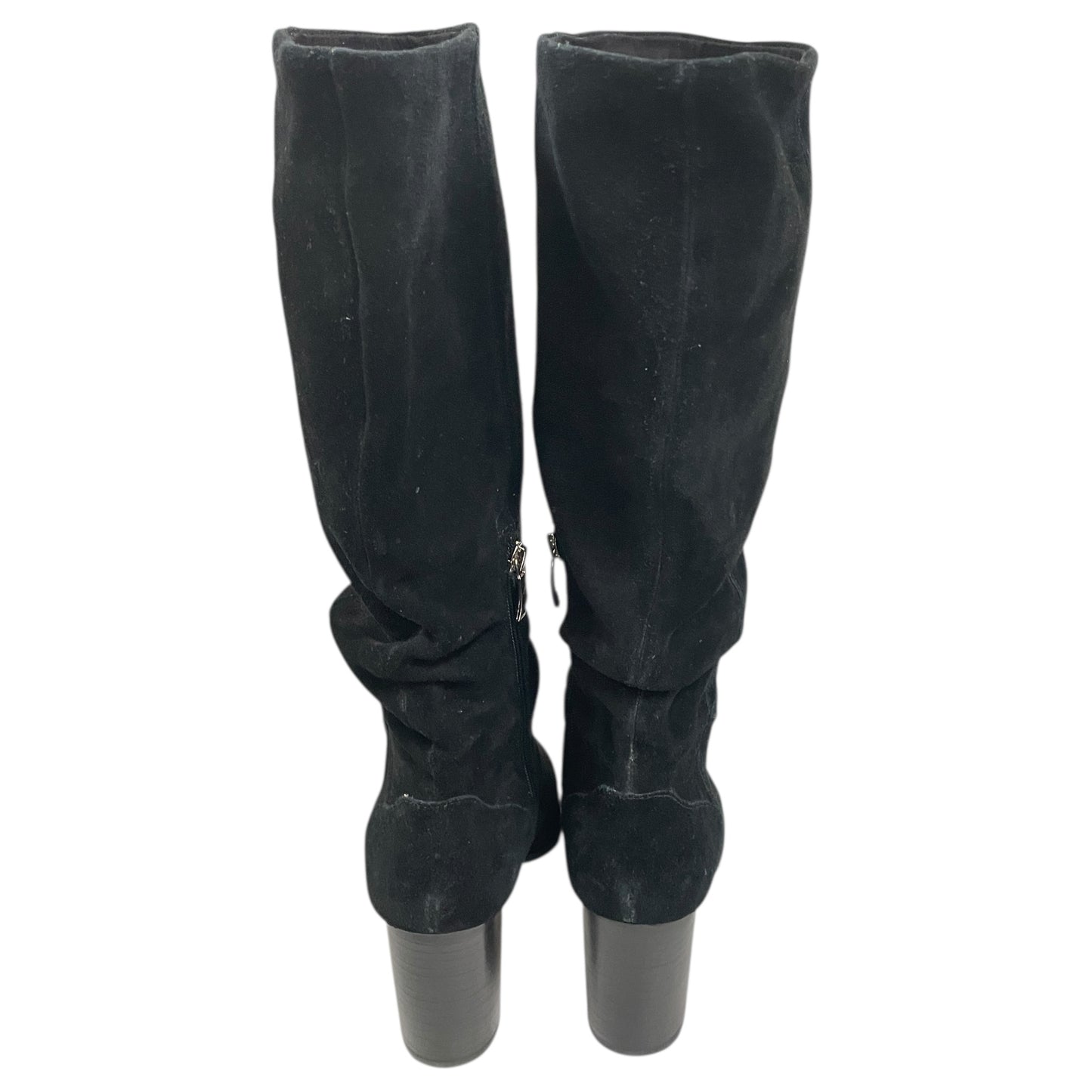 Boots Knee Heels By Esse In Black, Size:9