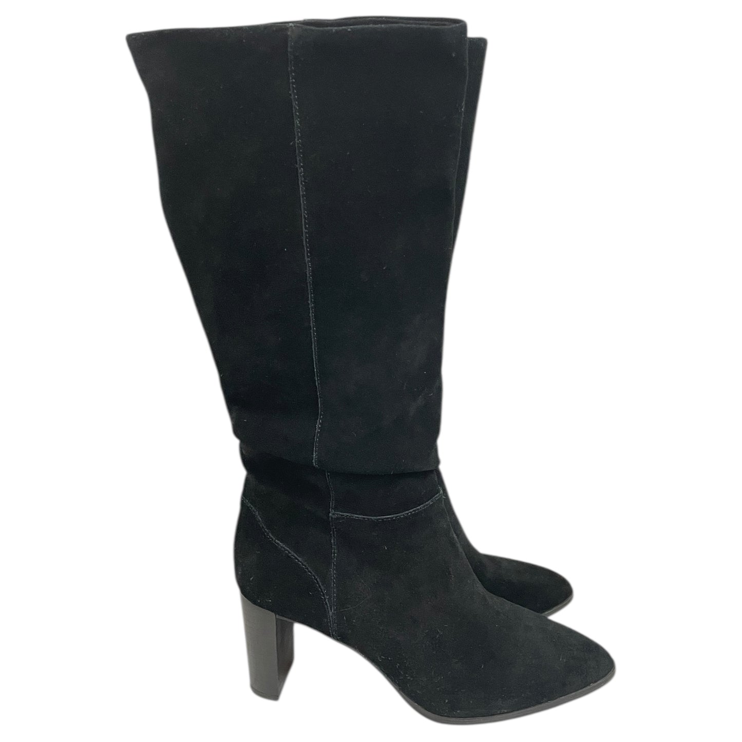 Boots Knee Heels By Esse In Black, Size:9