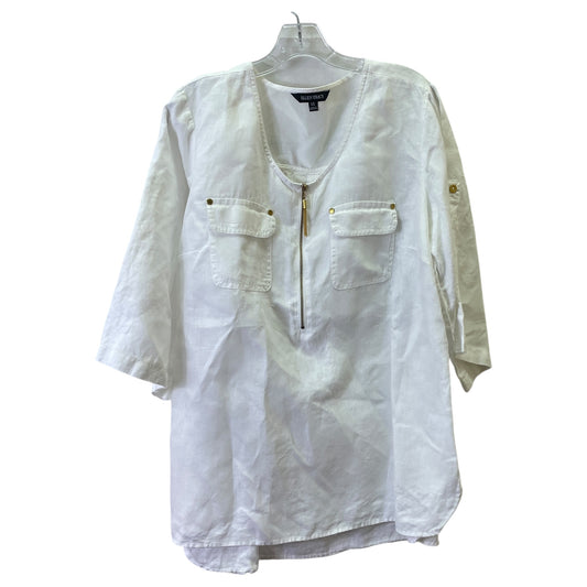 Top Ls By Ellen Tracy In White, Size:1X