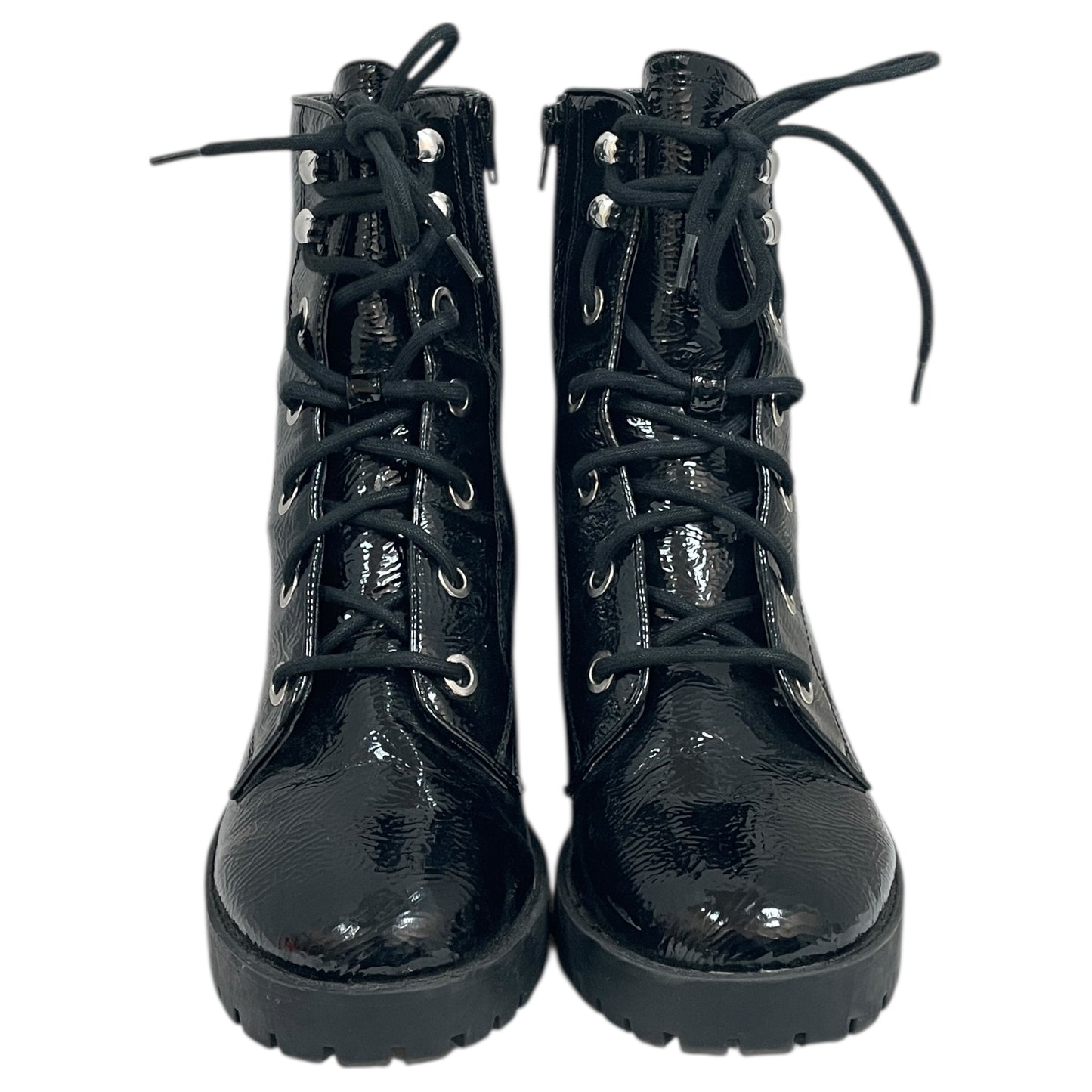 Boots Ankle Heels By Steve Madden In Black, Size:9.5