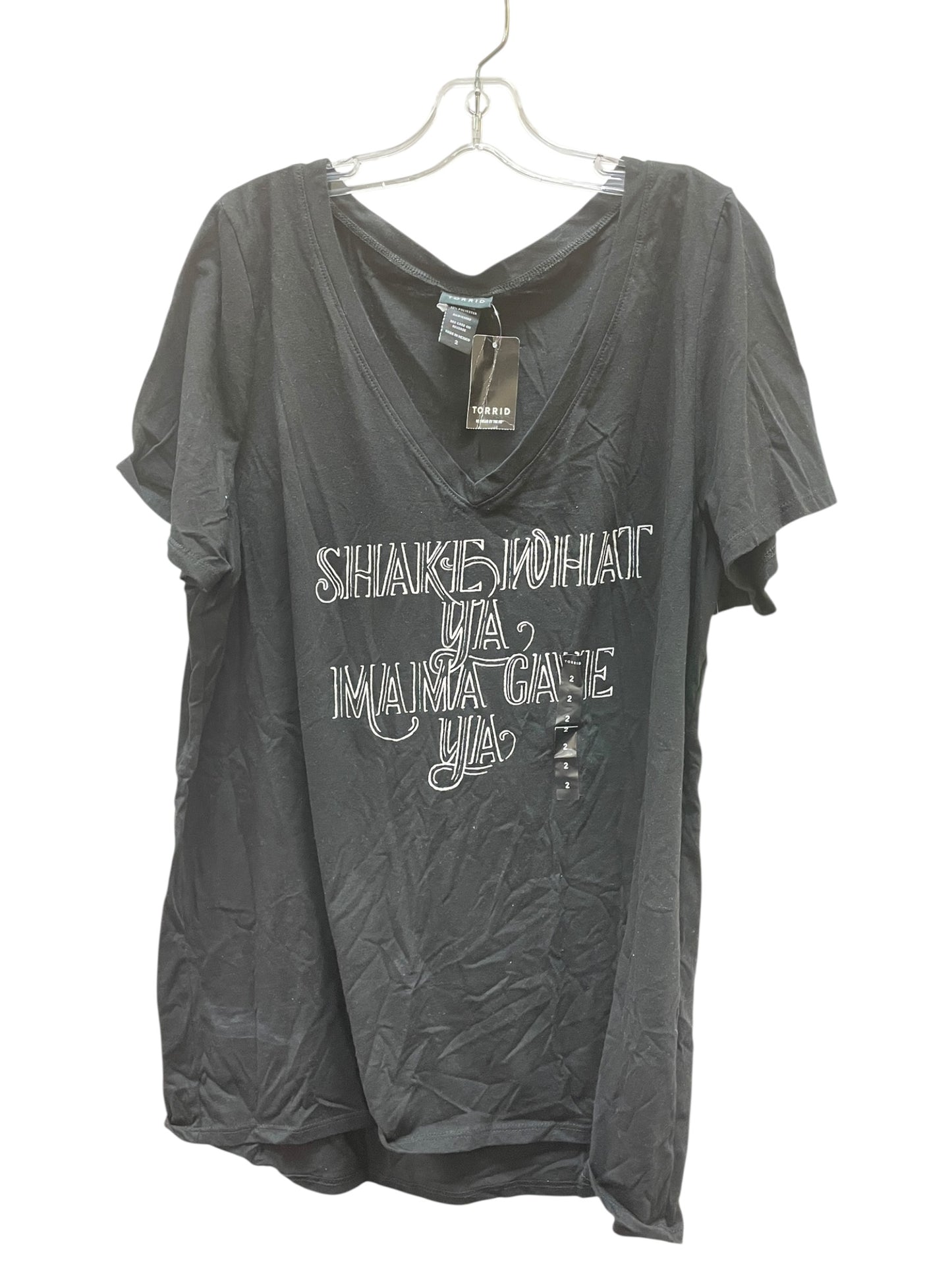 Top Ss Basic By Torrid In Black, Size:2X