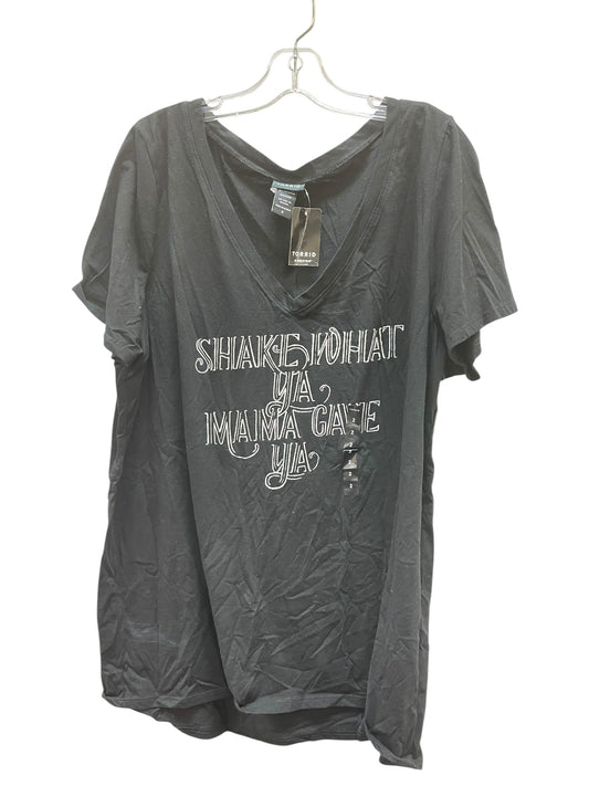 Top Ss Basic By Torrid In Black, Size:2X