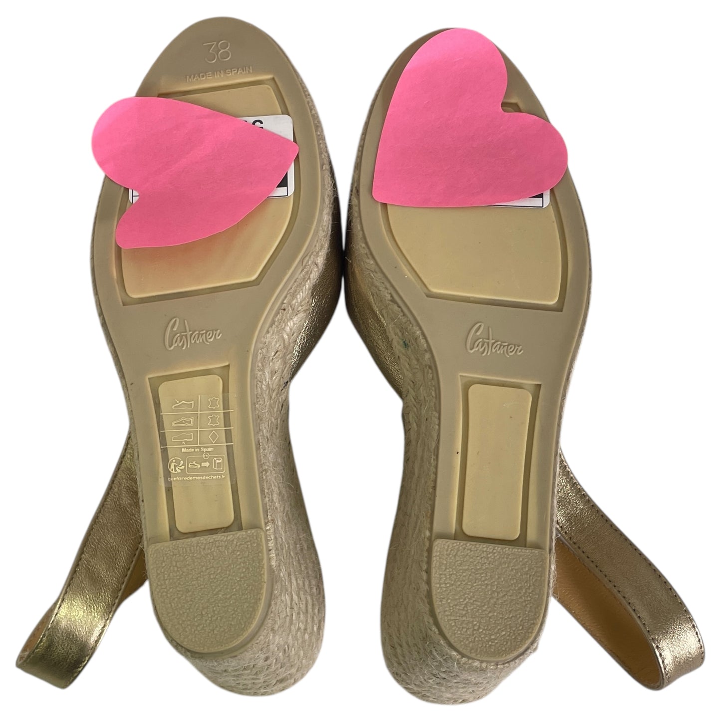SHOES HEELS WEDGE by  CMA In GOLD, Size: 8