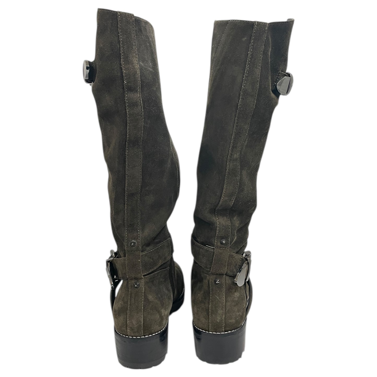 Boots Mid-Calf Heels By Marc Fisher In Brown, Size:8