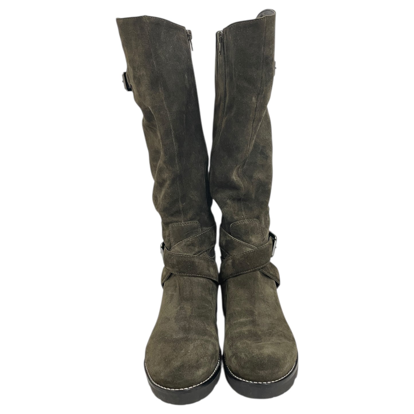 Boots Mid-Calf Heels By Marc Fisher In Brown, Size:8