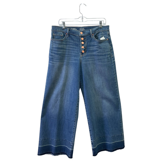 Jeans Wide Leg By Ana In Blue Denim, Size:10