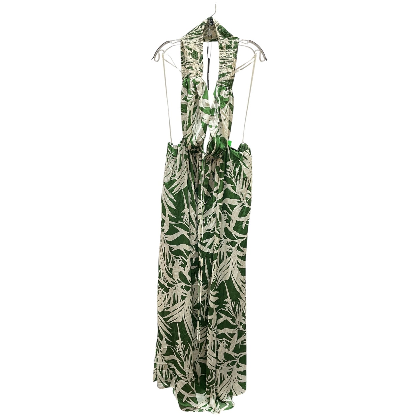 Dress Casual Maxi By Fashion Nova In Green & White, Size:3
