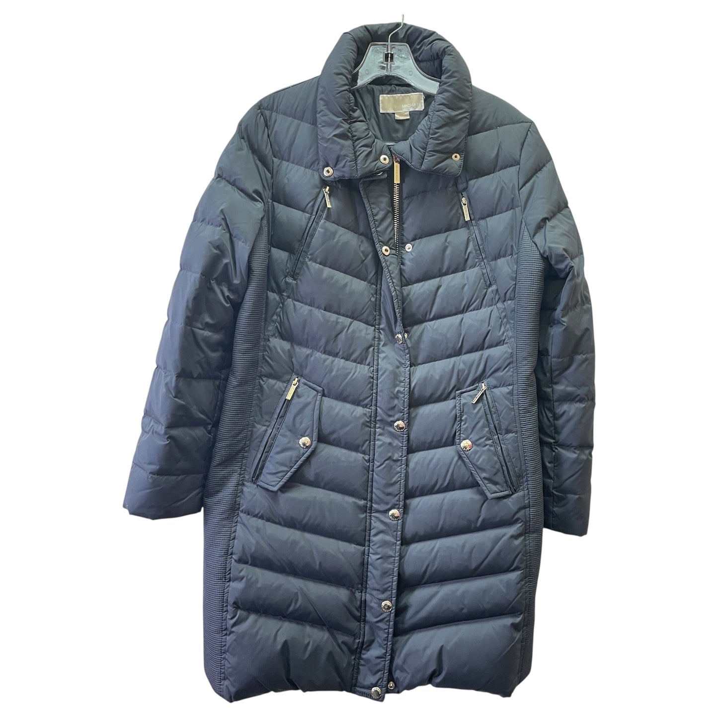 Coat Puffer & Quilted By Michael By Michael Kors In Blue, Size:M