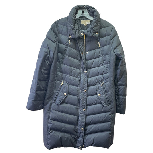 Coat Puffer & Quilted By Michael By Michael Kors In Blue, Size:M