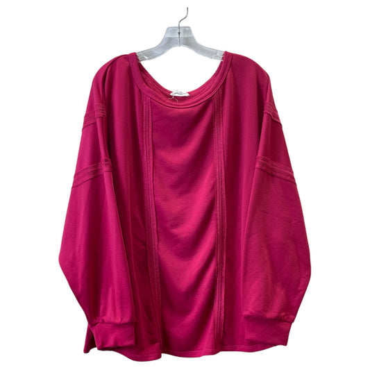 Top Ls By Andree By Unit In Pink, Size:2X
