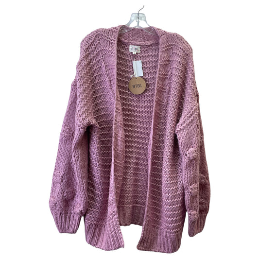 Cardigan By Bibi In Pink, Size:Xl