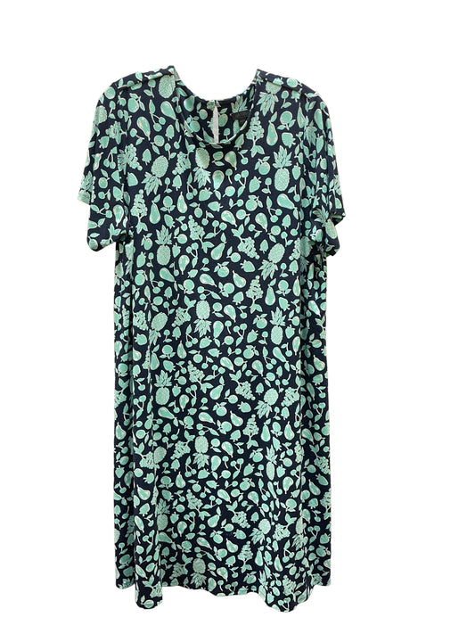 Dress Casual Short By J. Jill In Blue & Green, Size:Xl
