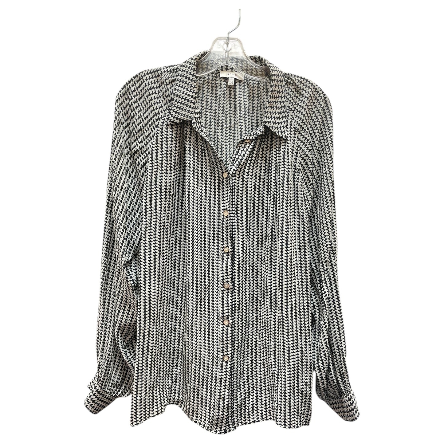 Top Ls By Reiss In Black & Tan, Size:L