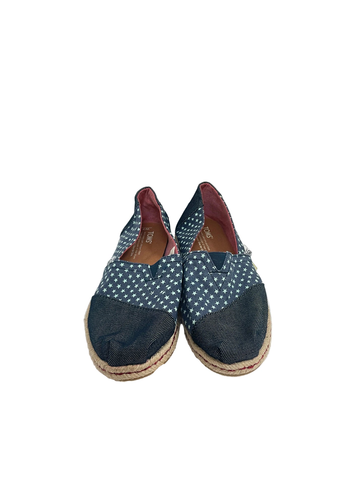 Shoes Flats By Toms In Blue, Size:6