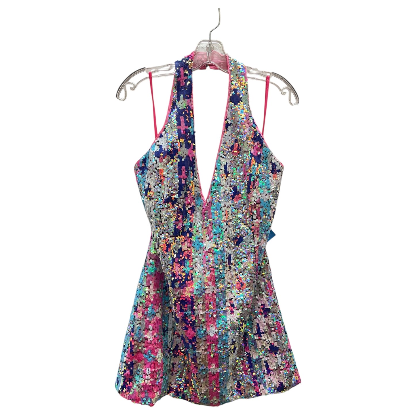 Dress Party Short By Nasty Gal In Pink & Purple, Size:M