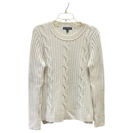 Sweater By Banana Republic In White, Size:L