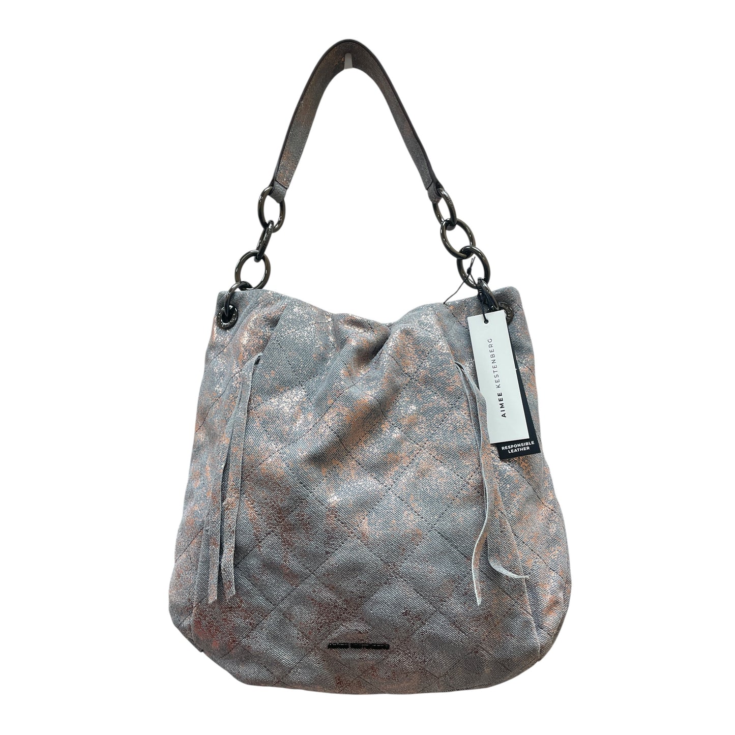 Handbag By Aimee Kestenberg In Blue Denim, Size:Large