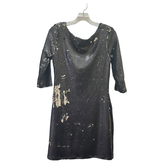 Dress Party Short By Trouve In Black & Silver, Size:S