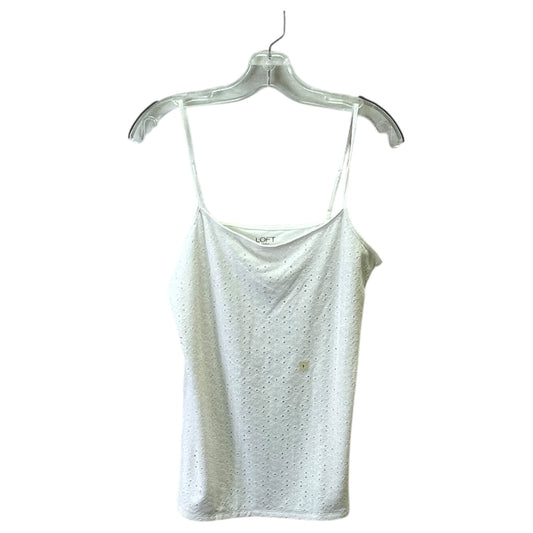 Tank Top By Loft In White, Size:L