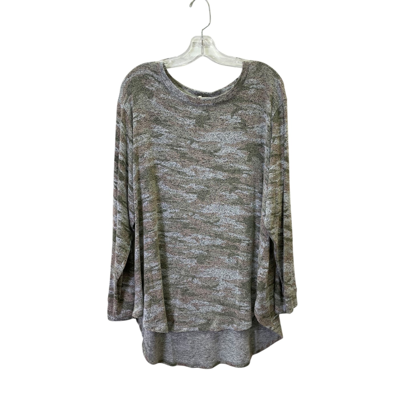 Top Ls Basic By Jane And Delancey In Grey, Size:1X