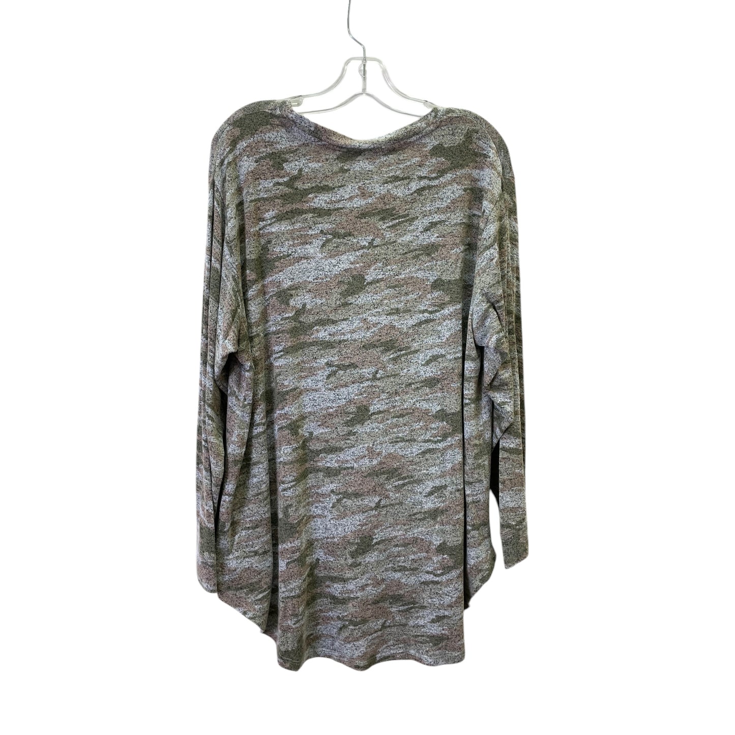 Top Ls Basic By Jane And Delancey In Grey, Size:1X