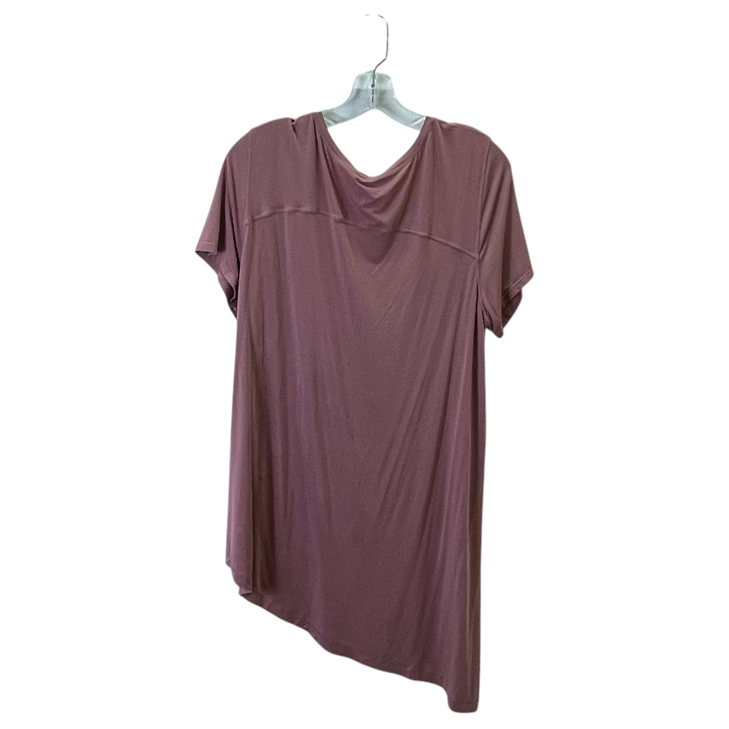Athletic Top Ss By Lululemon In Mauve, Size:L