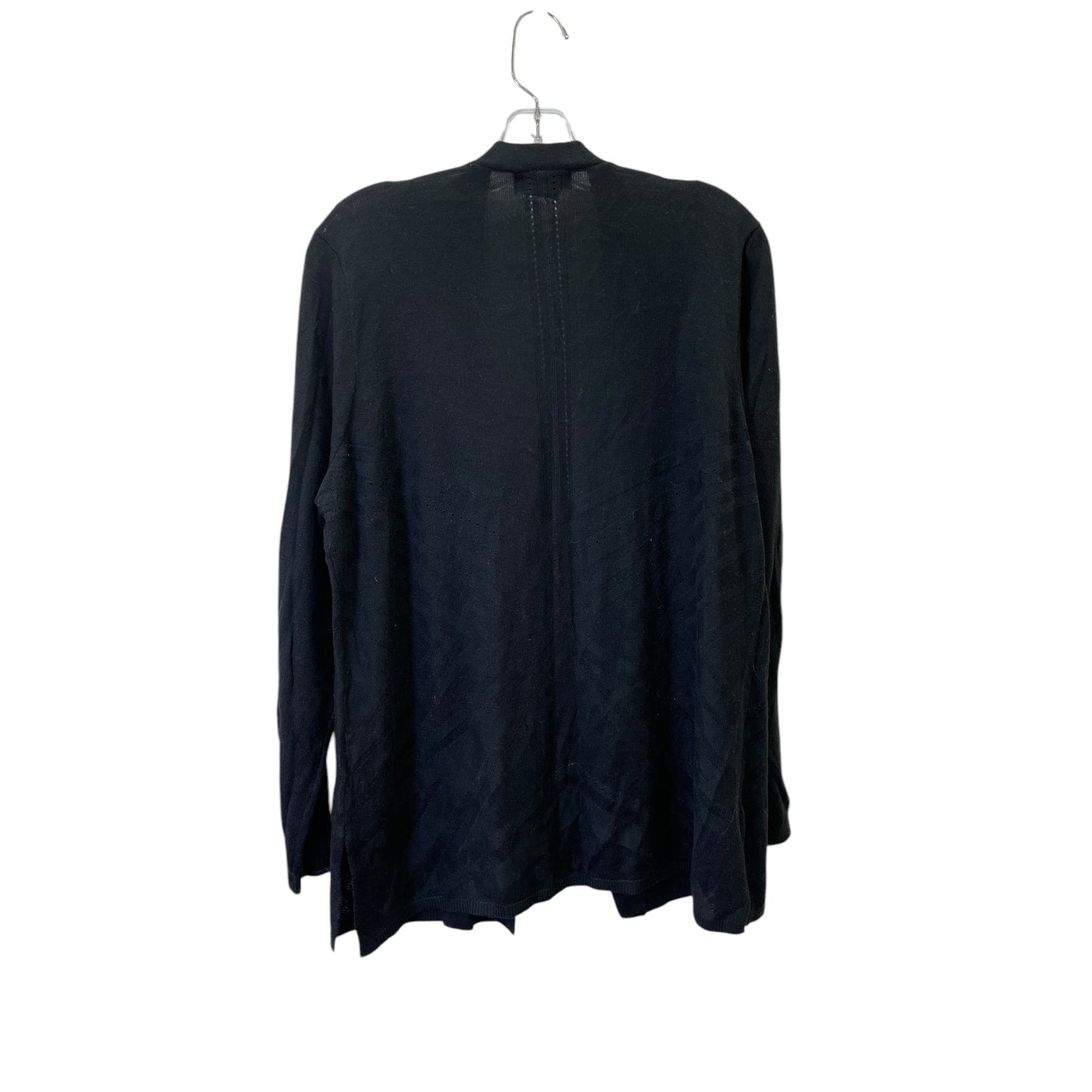 Sweater Cardigan By Liz Claiborne In Black, Size:Xlp